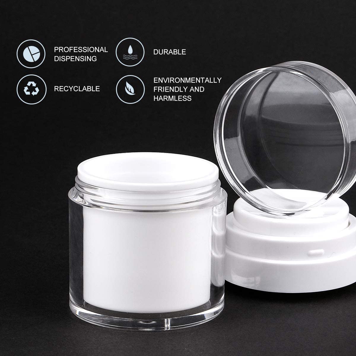  Face Cream Dispenser Containers 