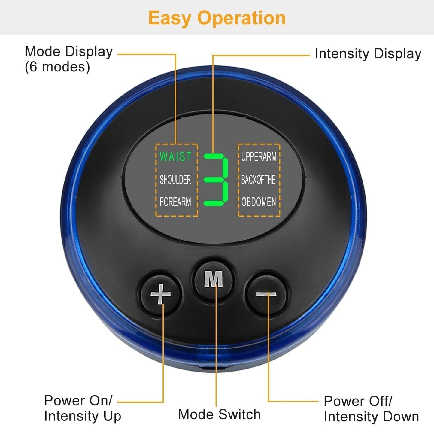 8 Mode/19 Intensity for Legs,Body,Hand Device for Men and Women