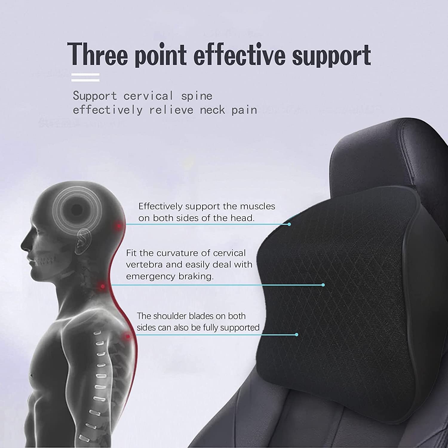 Help Relieve Neck Pain & Improve Circulation/Fit Most Vehicles