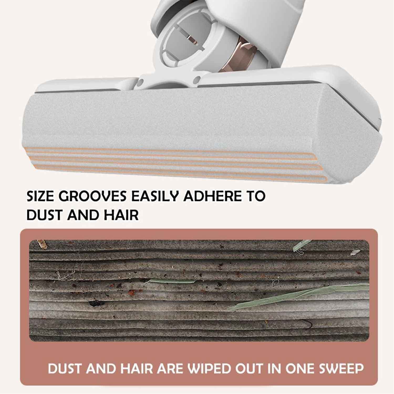 Size Grooves easily adhere to dust and hair