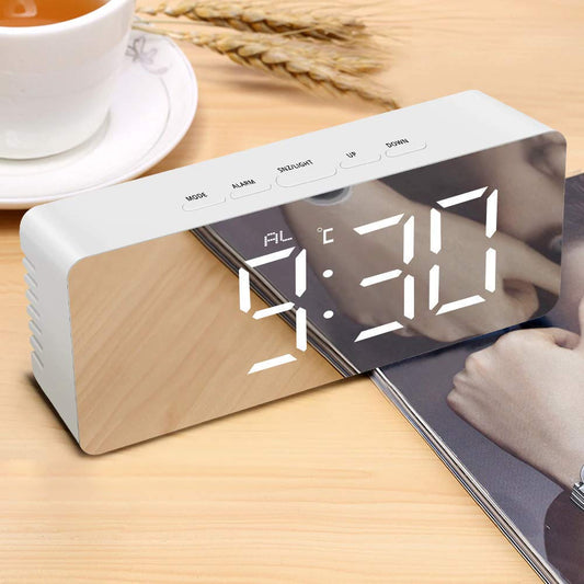 mirror finish digital clock