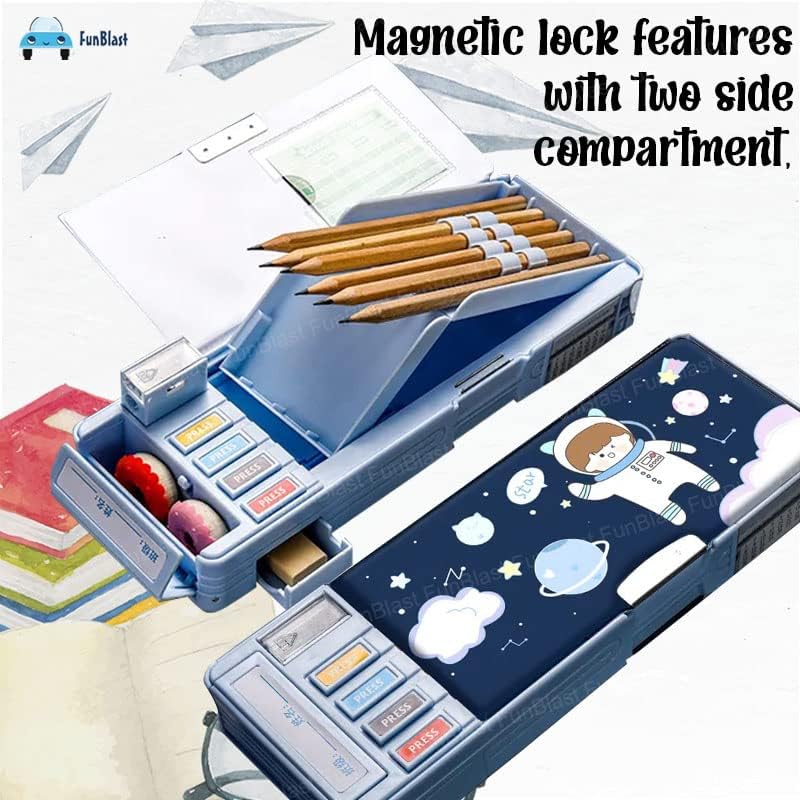 Secret Compartment Pencil Box for Kids