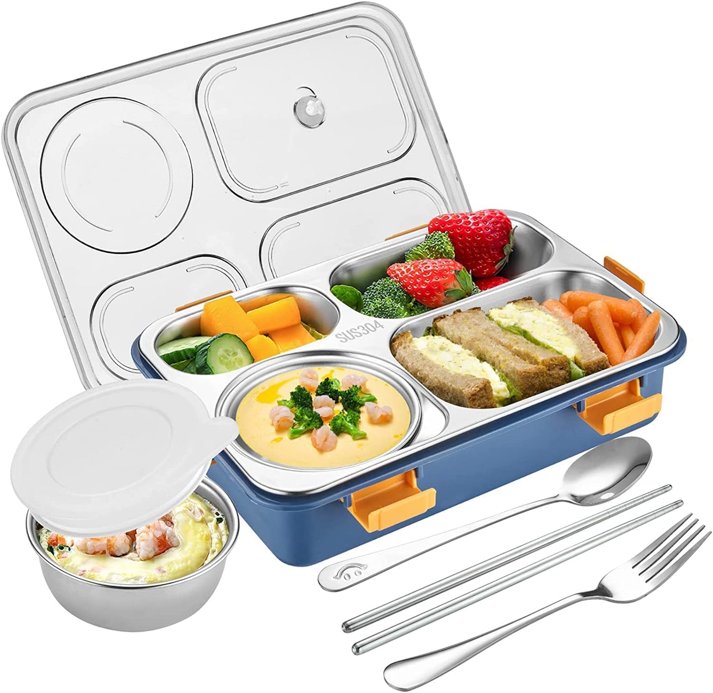 Lunch Box for Kids with Spoon & Fork