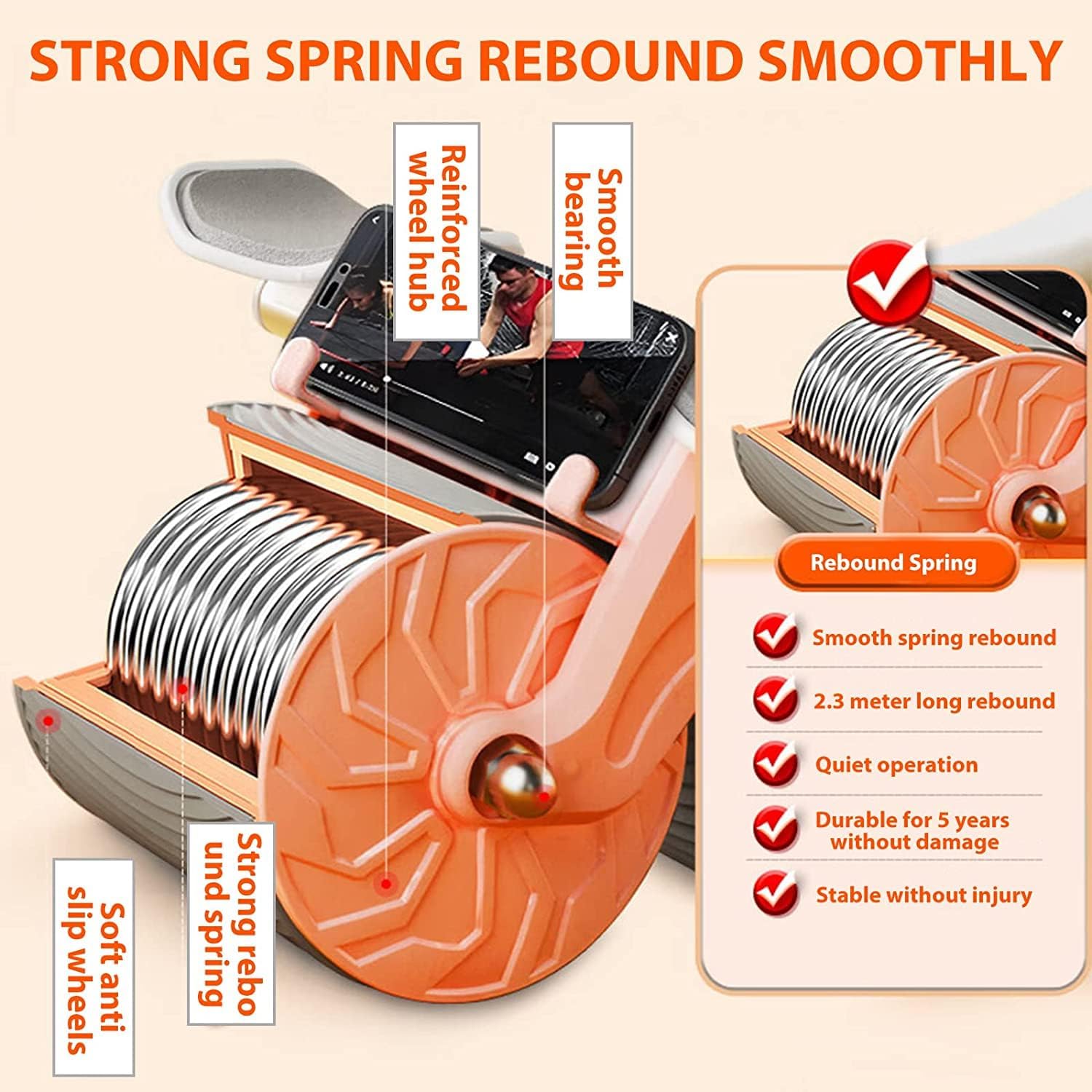 automatic abdominal rebound wheel