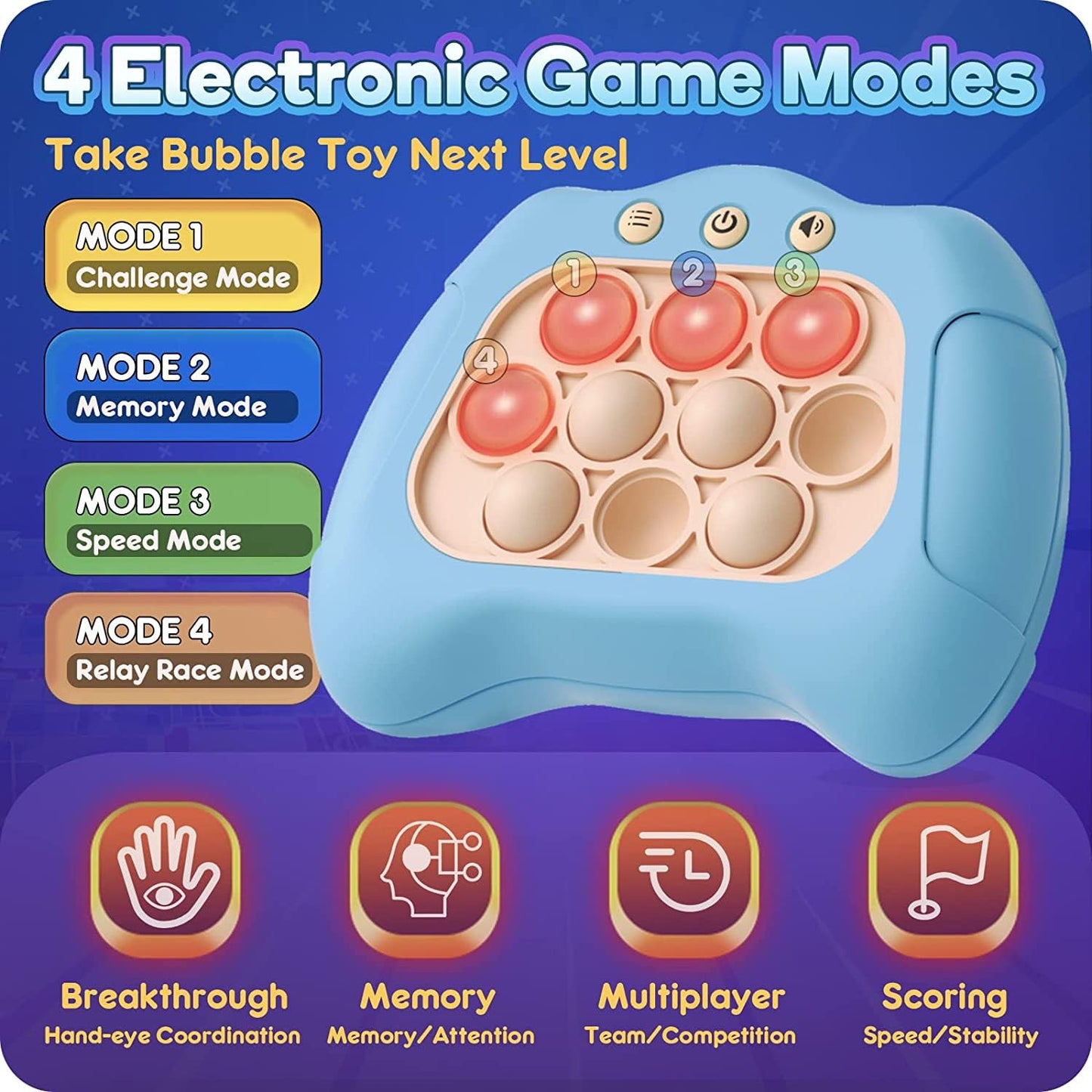 ,Four Modes and Electronic Speed Push Game 