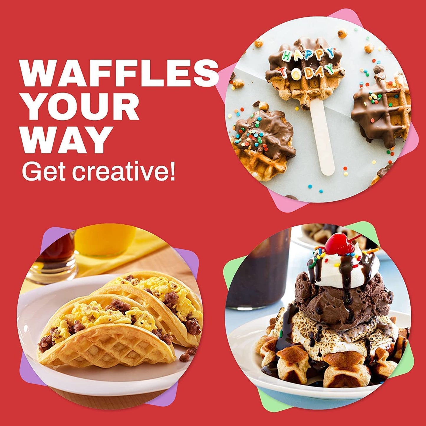 Belgian Waffles, Pan Cakes, Paninis or Other Snacks