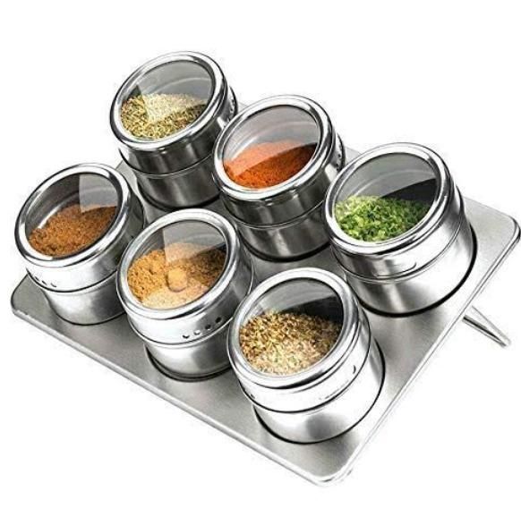 Magnetic Spice Jar  Containers Set for Kitchen Storage Seasoning Masala Box